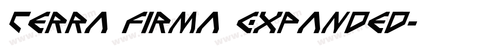 Terra Firma Expanded字体转换